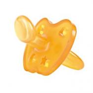 Natural Rubber Star & Moon Orthodontic Pacifier, 3 - 36 Months by Hevea